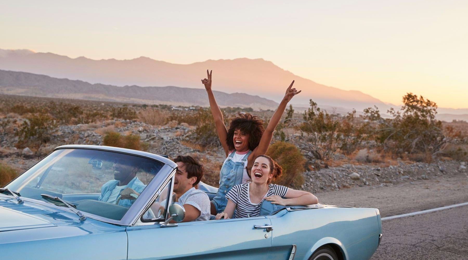 a group of people in a car